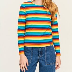 Lucy & Yak Organic Cotton Rainbow Long Sleeve T-shirt